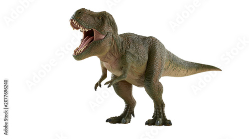 Foto Green Tyrannosaurus Rex Dinosaur Toy Roaring