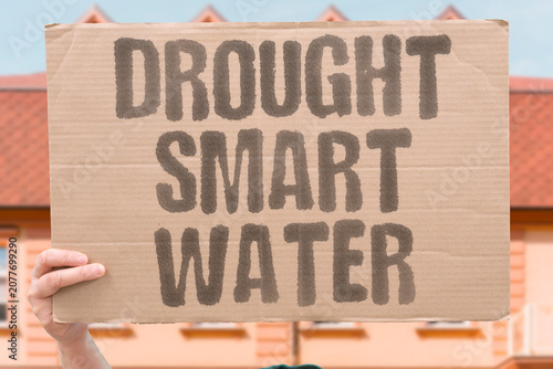 Canvas Print "Drought smart water" Intelligent systems manage scarce resources
