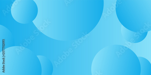 Foto Abstract blue background with circles
