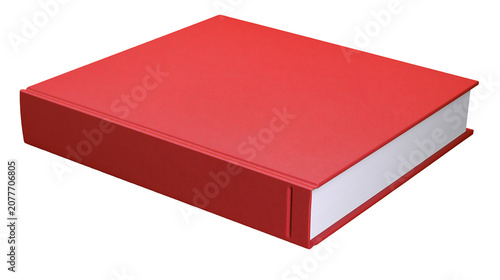 Cuadro en lienzo Red hardcover book with white pages