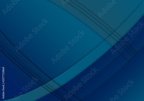 blue gradient background with geometric lines for use with text and design layouts.