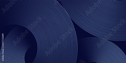 Abstract background with futuristic bright blue geometric line design. Modern gradient curved line pattern. Vector concept for banners, brochures, flyers, covers, presentations, and websites. VOL. 3