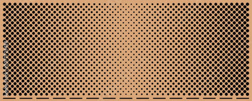Foto Pegboard wood perforated with board peg wall and texture wooden hook