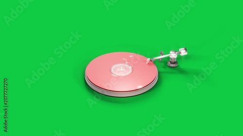 Stylus nearing puck emitting light flaring rim growing puck showing activation on transparent layer