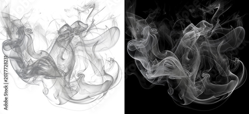 Photos Smoke cloud overlay effect with soft flowing vapor texture