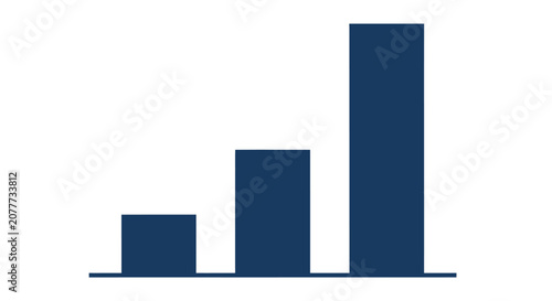 Rising chart showing progression and increase in various aspects over a period of time