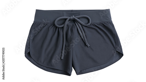 Tableau sur toile Dark grey athletic shorts with drawstring and side slits