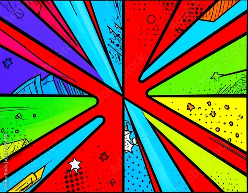 Colorful Abstract Geometric Background Design.