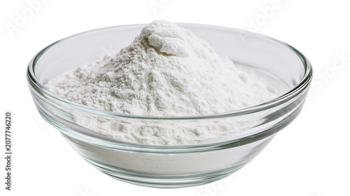 Canvas-taulu Glass bowl filled with white powder