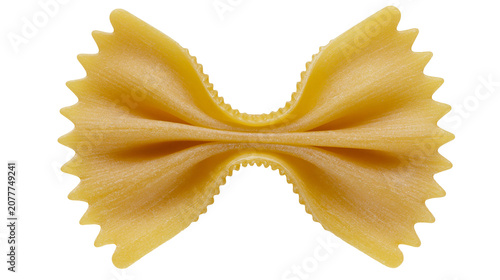 Foto Farfalle pasta bow tie shape dry uncooked durum wheat semolina