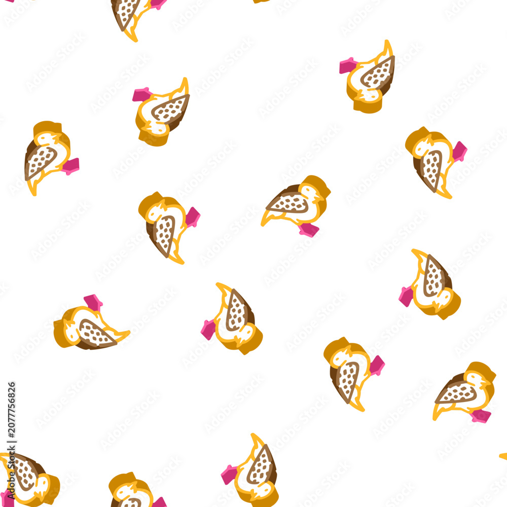 Fototapeta premium sparrow bird isometric seamless pattern. sparrow bird sign illustration