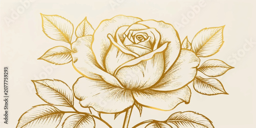 Fotografía Abstract Vintage Rose Floral Seamless Pattern Vector Illustration with Pink Flow