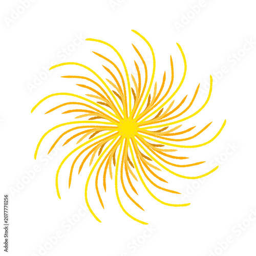 abstract sun illustration. Clipart PNG Transparent Background