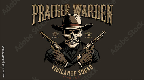 Φωτογραφία Prairie warden skull cowboy