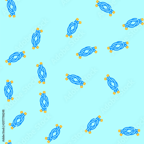 Canvas-taulu square knot nautical vector seamless pattern square knot nautical sign illustrat