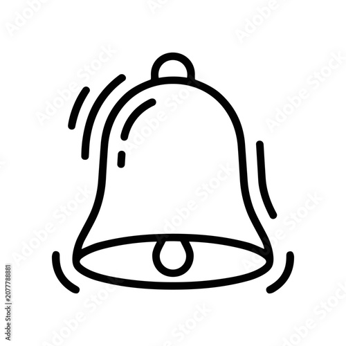 Konstfotografi Ringing Alarm Bell Icon Symbol.