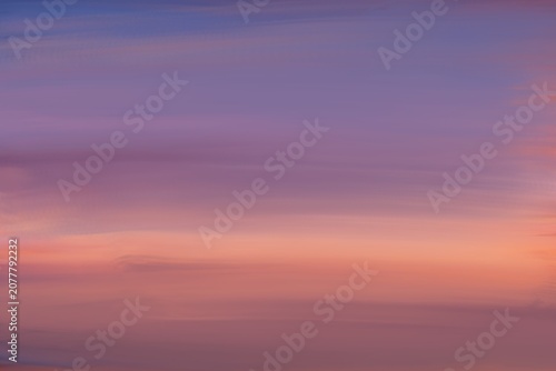 Dreamy Anime Sky with Glowing Sunset Clouds and Pastel Gradient Background