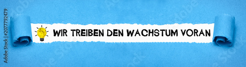 Tableau sur toile Wir treiben den Wachstum voran