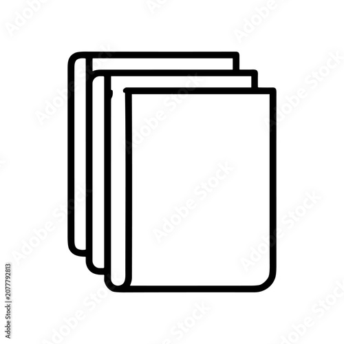 Stack of blank white paper sheets.