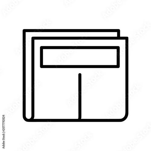 Black and white folder icon.