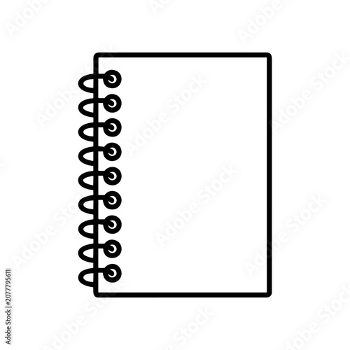 Spiral Bound Notebook Paper Book.