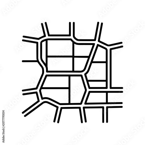 Black lines forming geometric pattern.