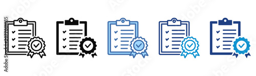 Tableau sur toile Compliance icon set multiple style collection