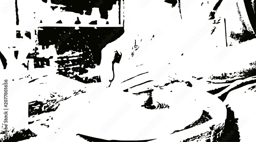 Obraz premium Close-up of hands preparing food, abstract black and white artistic style