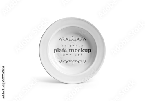 China Plate Mockup Template for Creative Brand Design and Launch