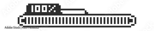 Loading Bar 100 Percent Pixel Art