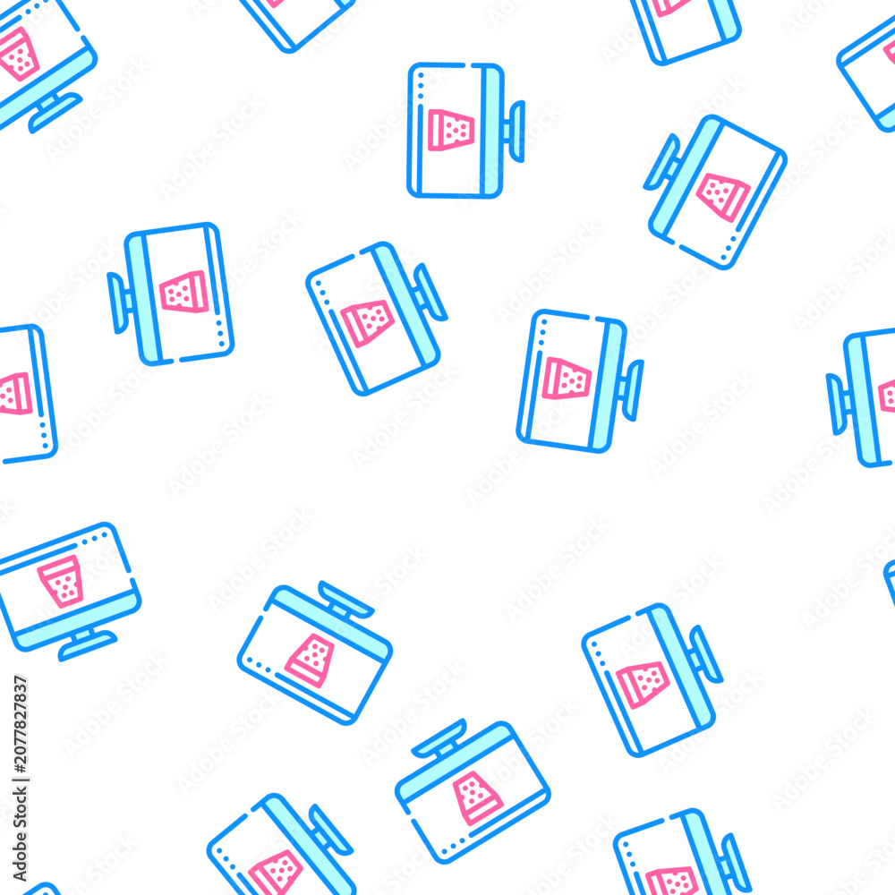 Fototapeta premium delete digital information operating system vector seamless pattern delete digital information operating system sign illustration
