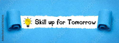 Bild auf Leinwand Skill up for Tomorrow