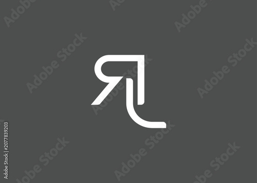 RL creative modern lettermark logo for modern branding and corporate identity design
