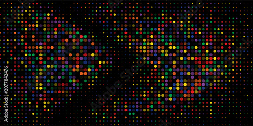 Colorful dot pixel modern edge background