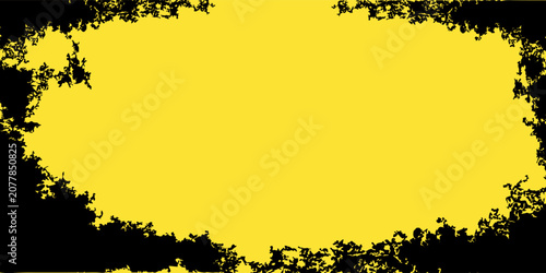Yellow grunge background. Texture of old paint.