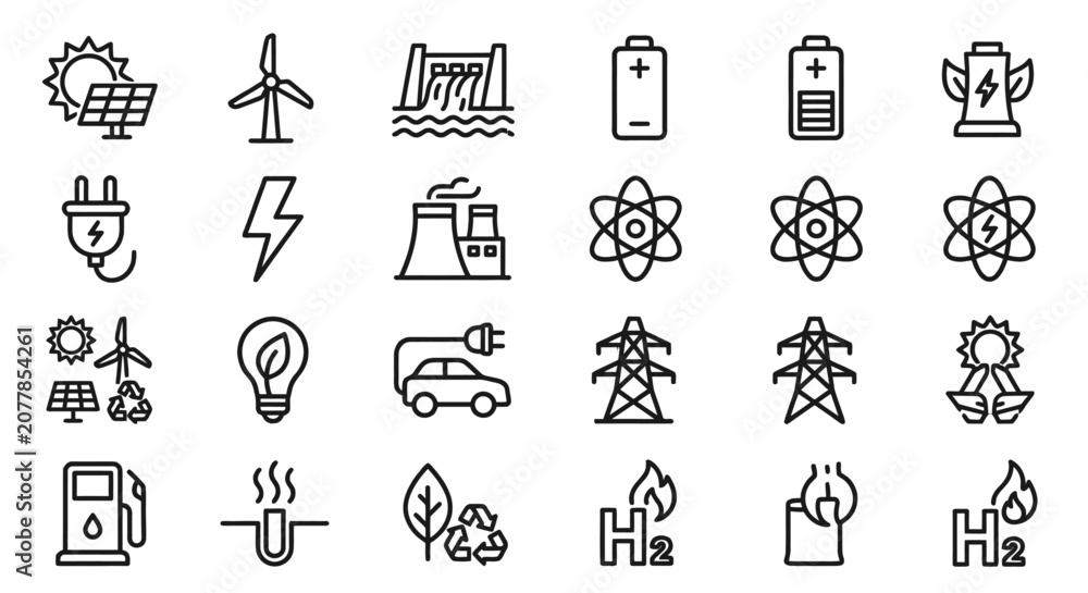 Fototapeta premium Icon Energy