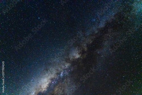 Schilderij op canvas Background of the night sky with many stars