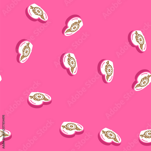 Foto palliative care cancer treatment isometric seamless pattern