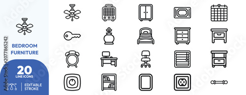 Fotografía Sleep Haven Essentials icon set