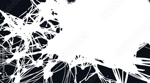Abstract Splatter Paint Burst on Dark Background