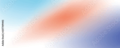 Obraz na płótnie retro gradient background with blue and orange grain texture