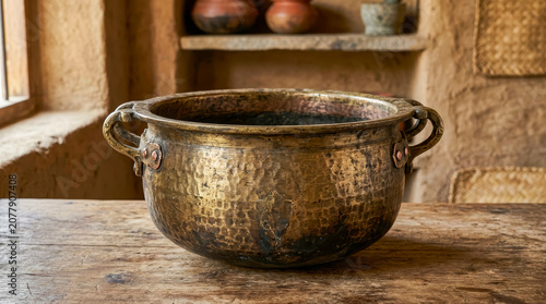 Karaikudi Chettinad style, Chettinad culture, Chettinad kitchen, Chettinad kitchen vessels, copper vessels, bronze vessels, brass vessels, antique cookware, heritage cookware, traditional kitchen ware