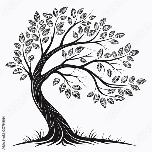 Artistic Beech Tree Vector 1