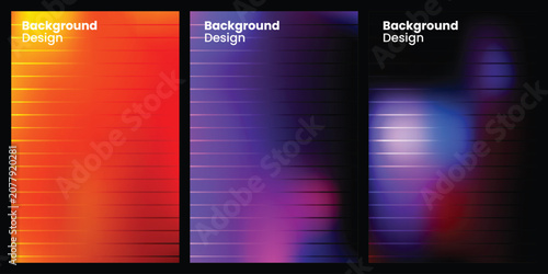 Abstract Gradient Backgrounds with Horizontal Lines