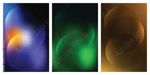 Circular Gradient Light Effects Backgrounds abstract