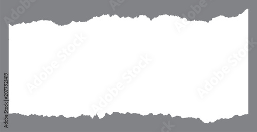 Set of paper tear texture background