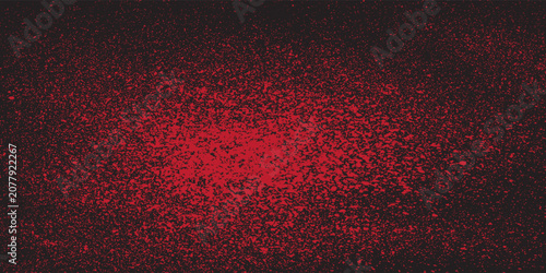 Red Particle Grunge Texture Background With Dark Vignette, Abstract Noise And Speckled Effect