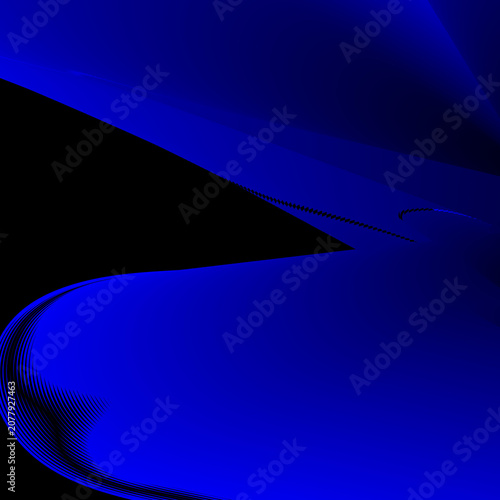 Minimalist blue and black corporate background with geometric waves