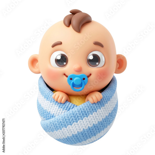 Baby Swaddled for Comfort and Peaceful Sleep