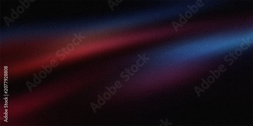 Tableau sur toile Dark abstract background with soft diagonal beams of red and blue light creating elegant gradient transitions and noise texture